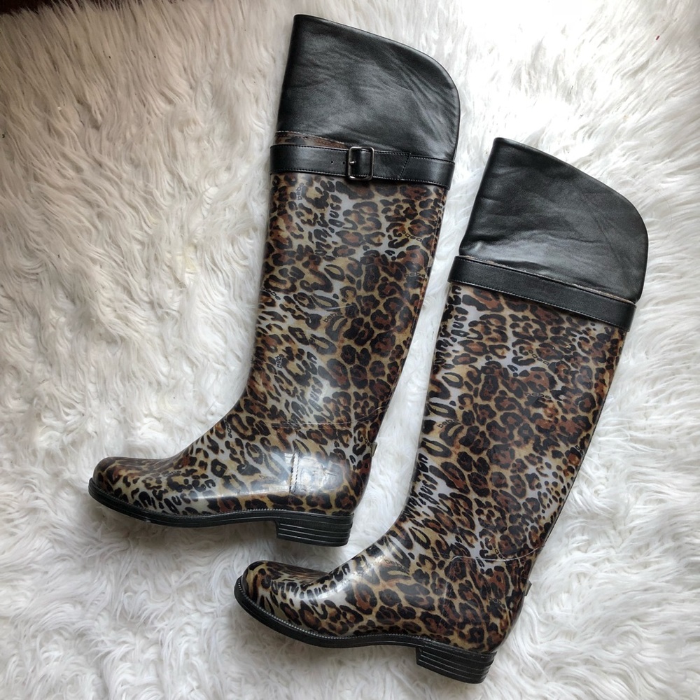 Leopard Rainboots